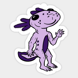 Indigo Axolotl Sticker